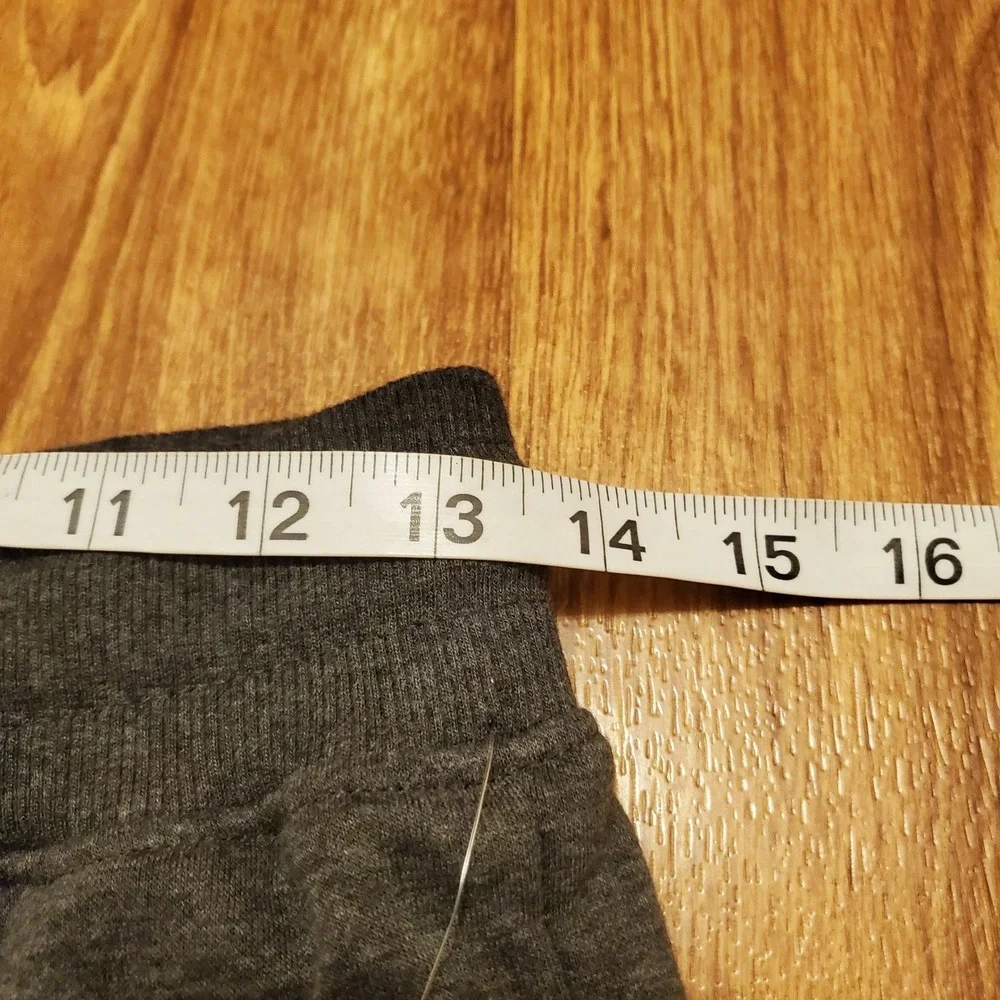 Akademiks Sweatpants Joggers Men Small Charcoal Fleece Moto Zipper Pockets - Picture 8 of 9
